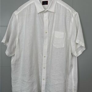 Men’s UNTUCKit White Linen Men's Shirt